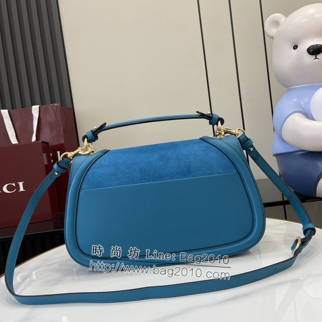 Gucci專櫃古馳最新款Blondie系列中號手提包磨砂原廠皮肩背女包 jh2112型號：815719